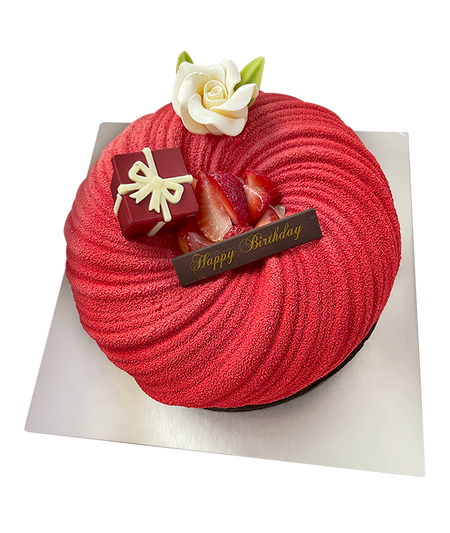 Signature Strawberry Twirl Light Cheese Cake (MOST POPULAR!)