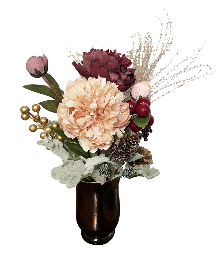 Red Pink Rustic Mini