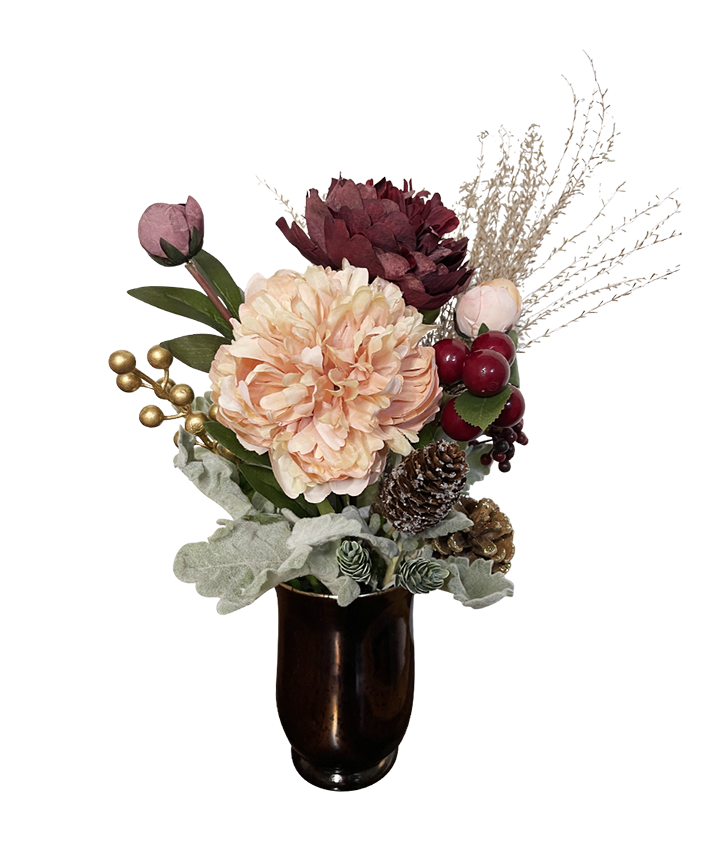 Red Pink Rustic Mini