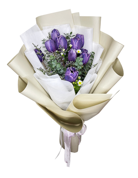 Violet Tulip Bouquet