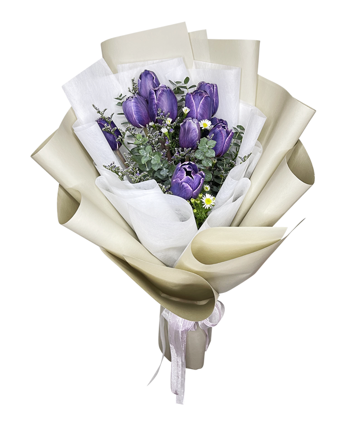 Violet Tulip Bouquet