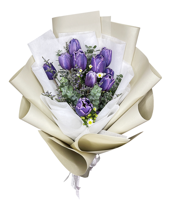 Violet Tulip Bouquet