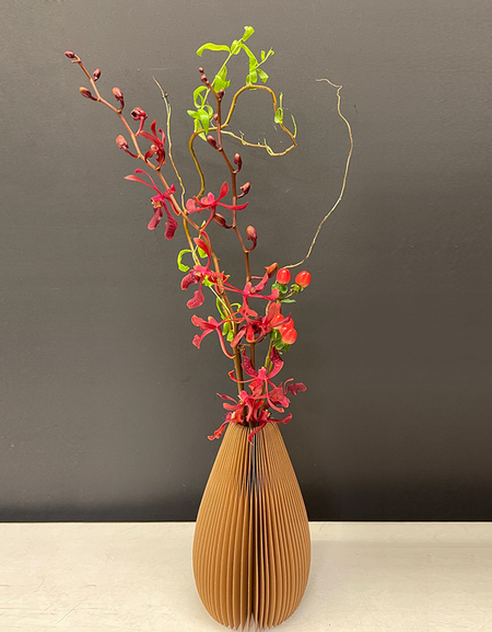 Mokara Hypericum Duo in Unique vase