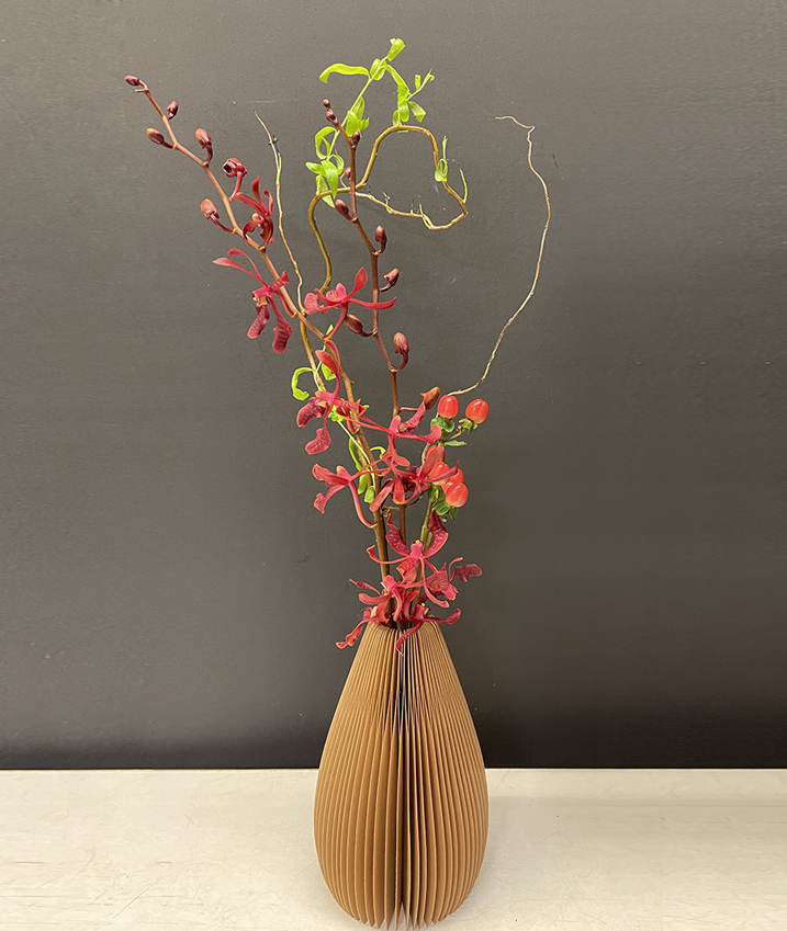 Mokara Hypericum Duo in Unique vase