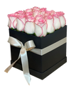 2Tone Pink Rose in Square Bloom Box