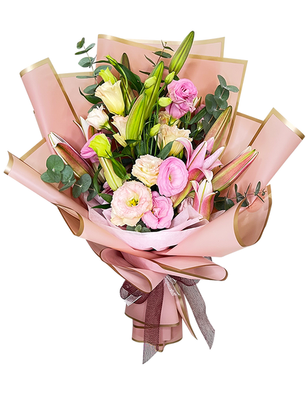 Stargazer Pastel Pink Lilies