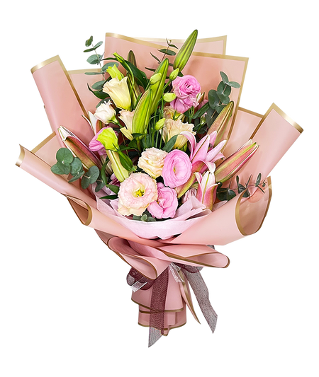 Stargazer Pastel Pink Lilies