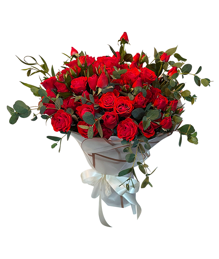 99 Miniature Red Roses I Love Forever Contemporary Style