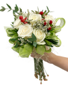 Dreamy White Bridal Bouquet  ( Solemnization/ ROM/ Wedding )