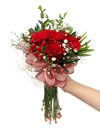 Bridal Hand Bouquet  Red Rose ( Solemnization/ ROM/ Wedding )