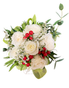 White Rose Hand Bouquet