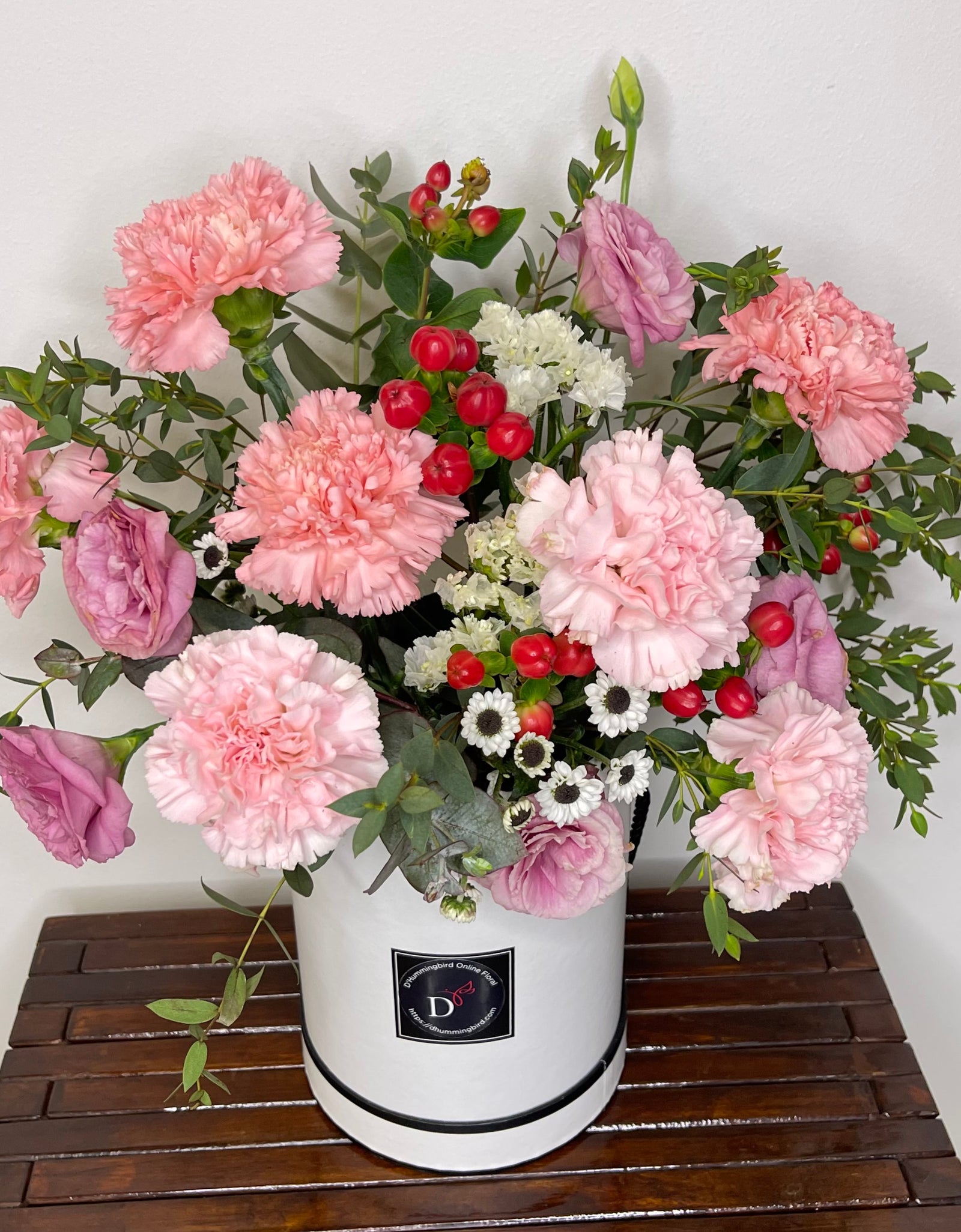 Pink Carnation Bloom Box