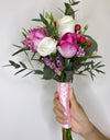 2Tone Pink Rose Bridal Hand Bouquet