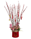 Fortune Bucket (w artificial silk flowers)