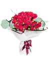 99 Miniature Red Roses I Love Forever ( Semi- Half Dome Style)