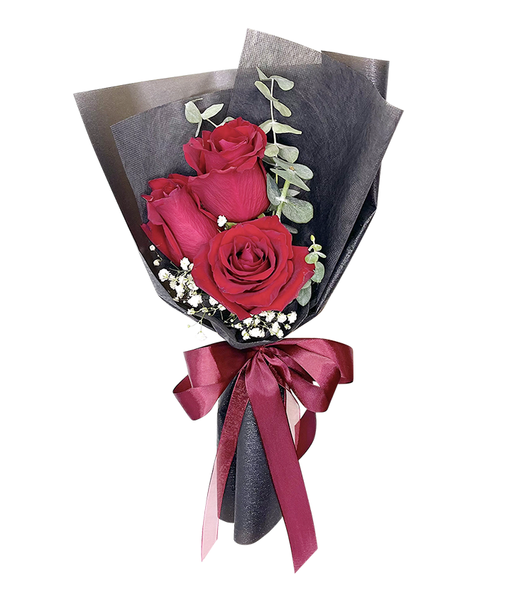 I Love You I 3 Gorgeous Red Rose Bouquet