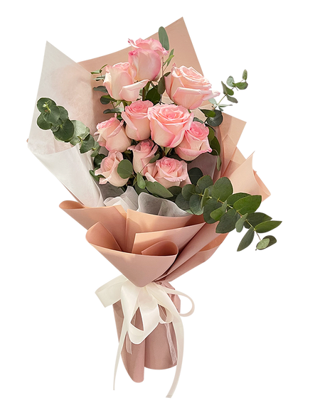 Endearing Sweet Pink Rose Bouquet
