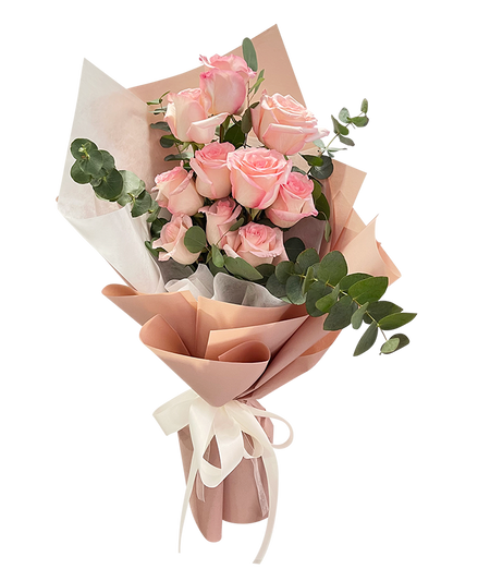 Endearing Sweet Pink Rose Bouquet