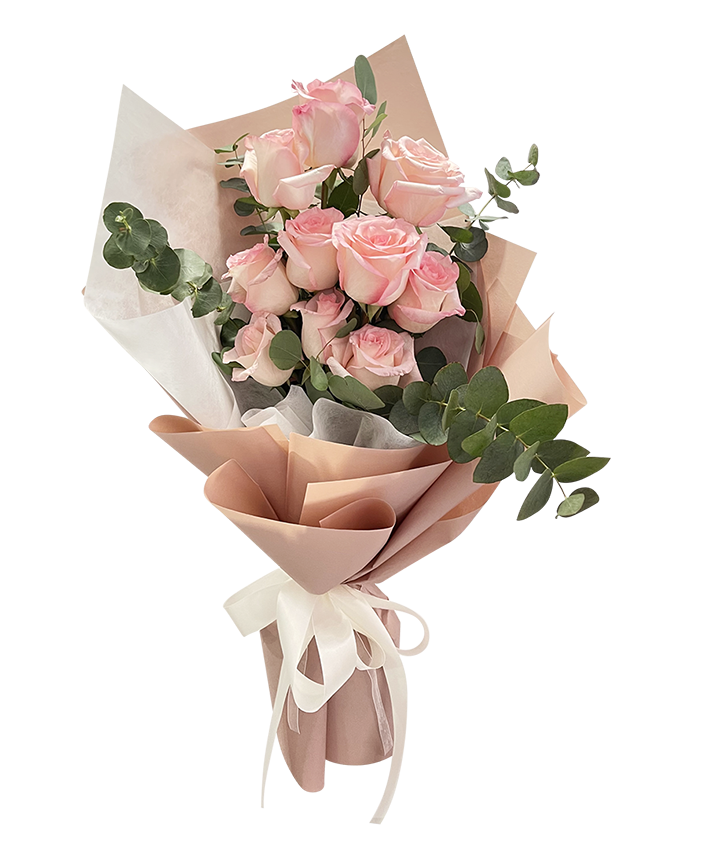 Endearing Sweet Pink Rose Bouquet