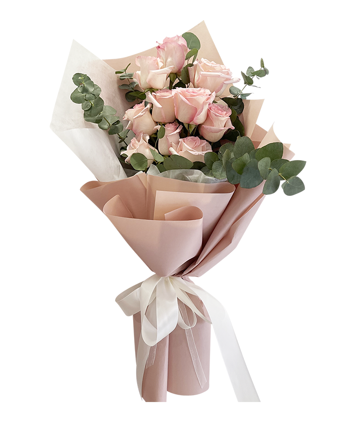 Endearing Sweet Pink Rose Bouquet
