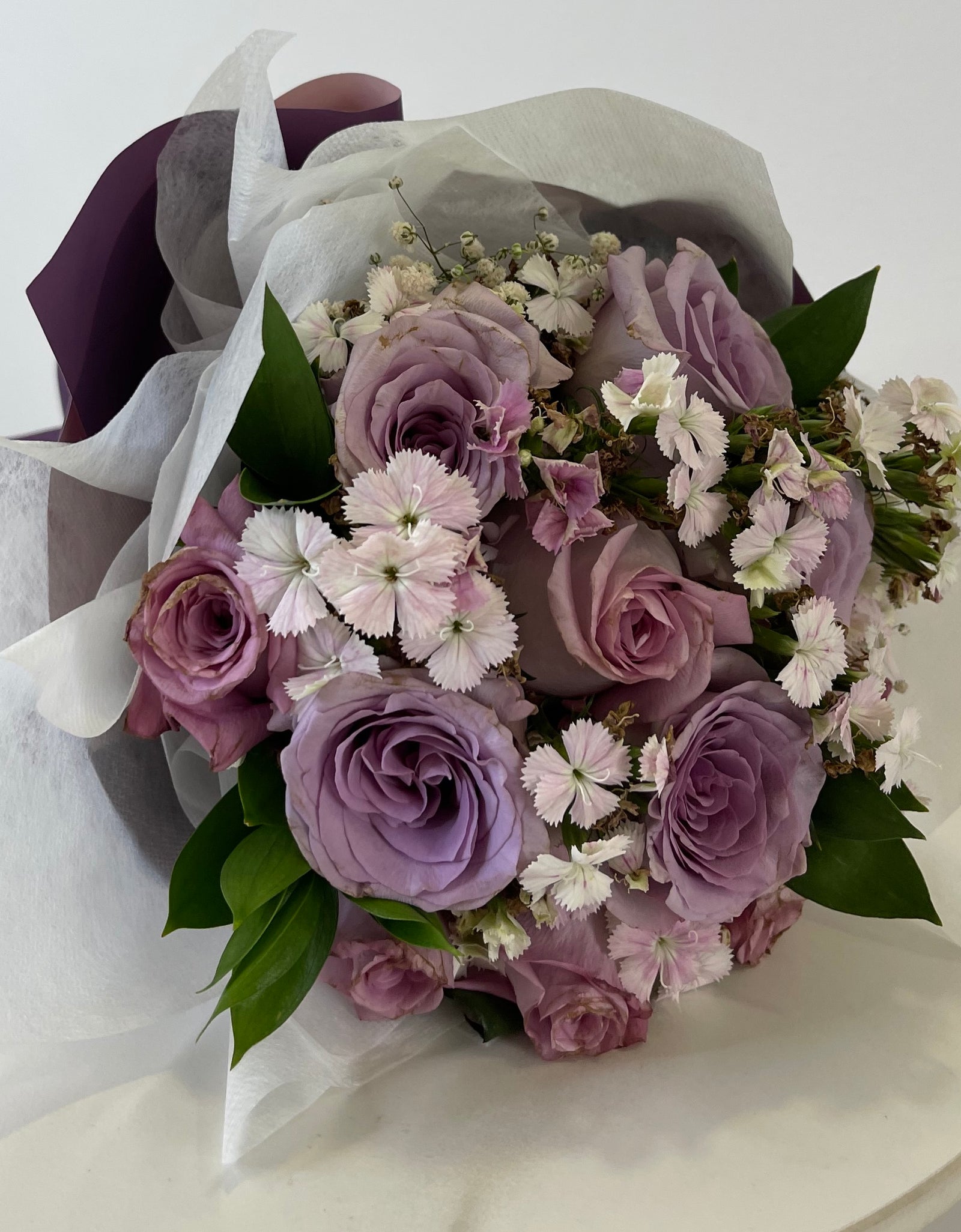 Lilac / Purple Rose Bouquet
