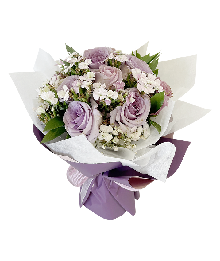 Lilac / Purple Rose Bouquet