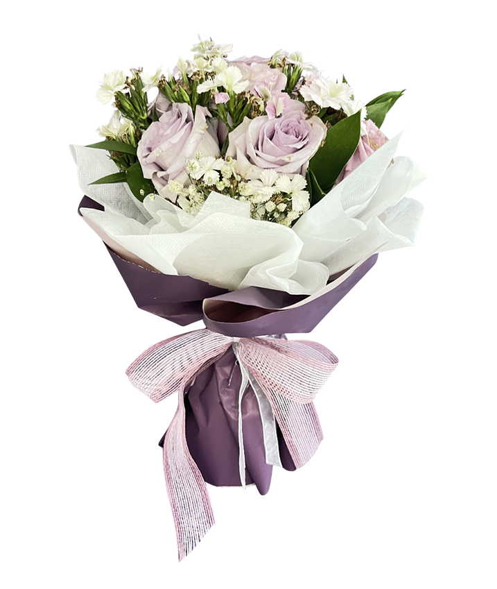 Lilac / Purple Rose Bouquet