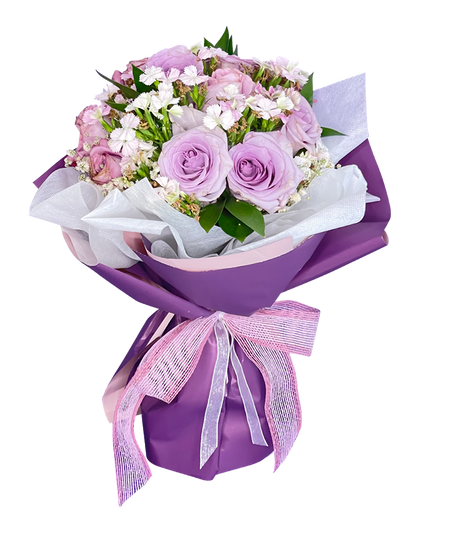 Lilac / Purple Rose Bouquet