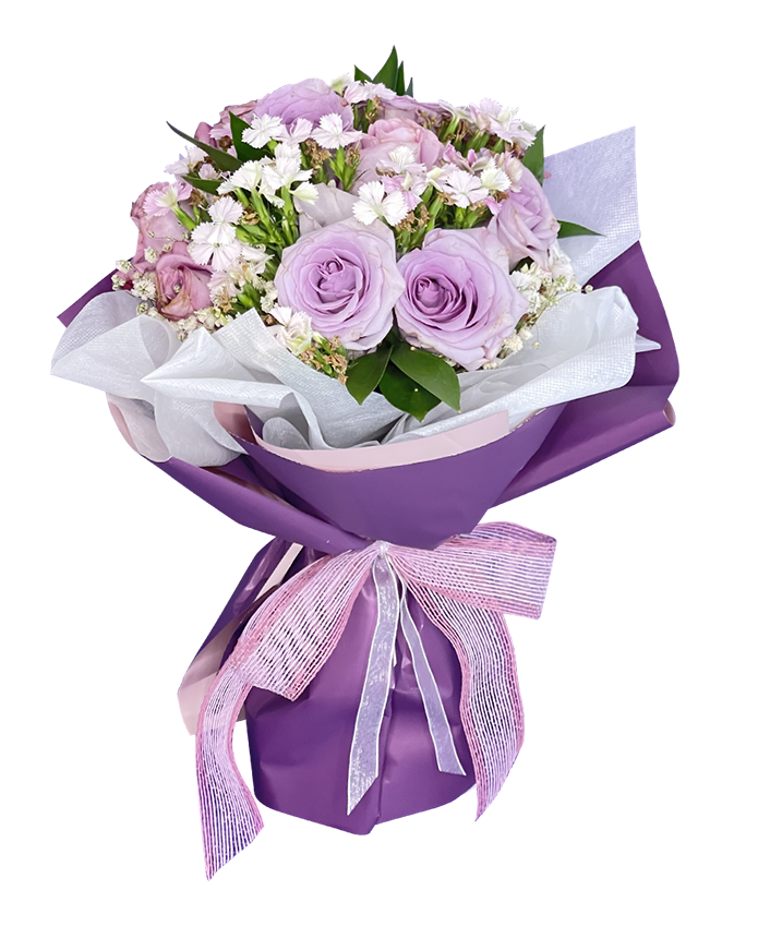 Lilac / Purple Rose Bouquet