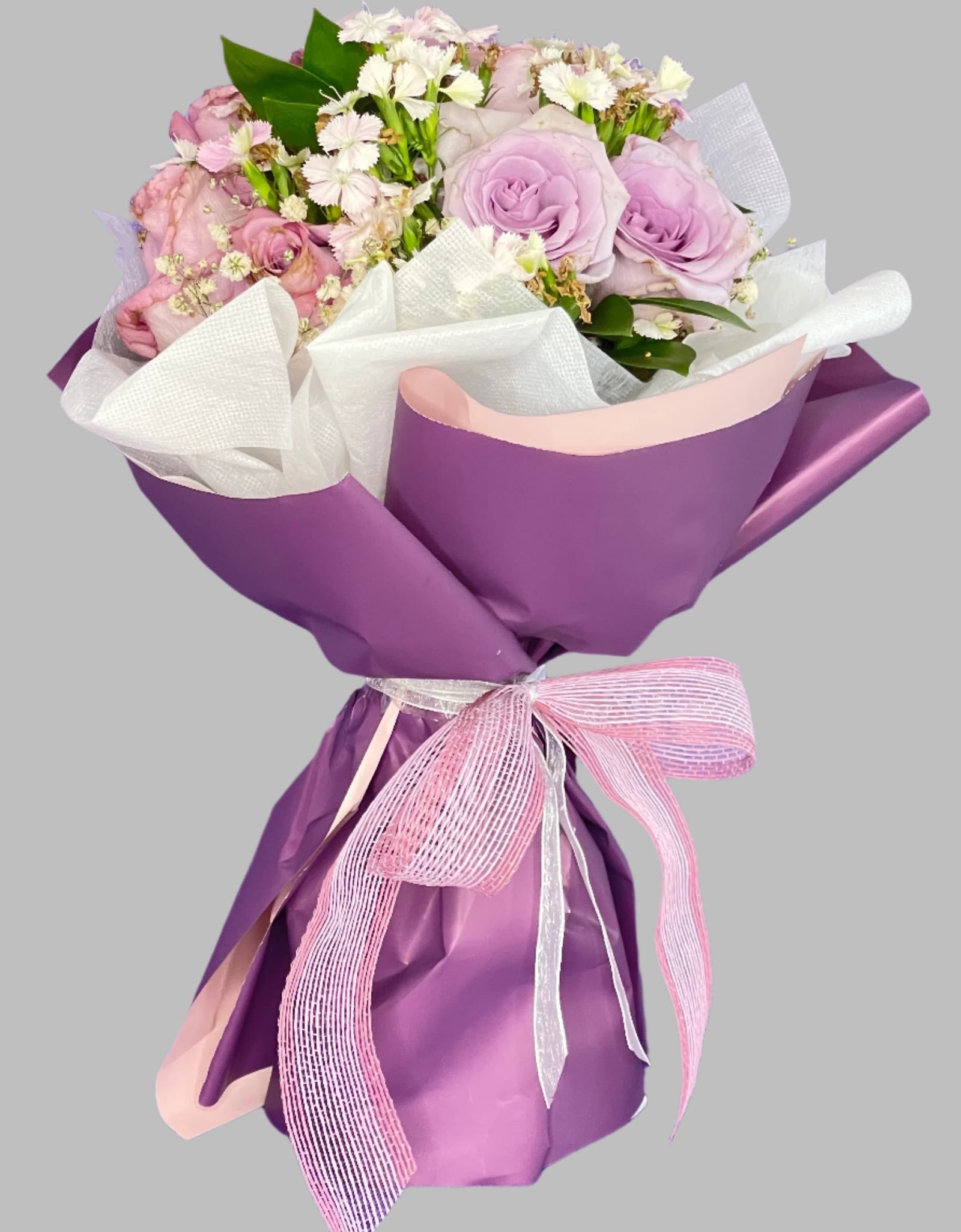 Lilac / Purple Rose Bouquet