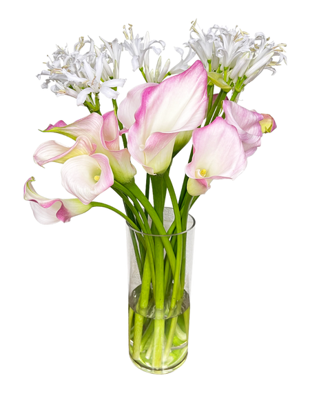 Elegant Calla Lilies and Tulip Bridal Bouquet  (ROM/Wedding Bouquet)