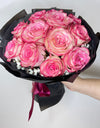 Two Tone Pink Rose  I Medium Bouquet