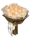 Elegant Champagne Rose Bouquet