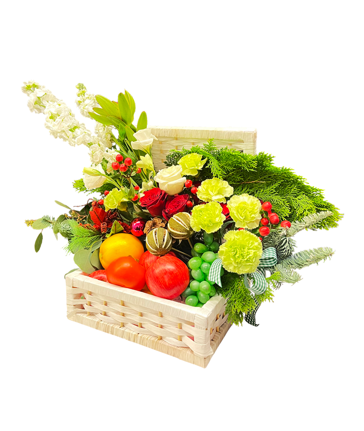 XMas-Minimalist Christmas Fruit Basket