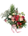 Festive Rose Garden Floral Basket