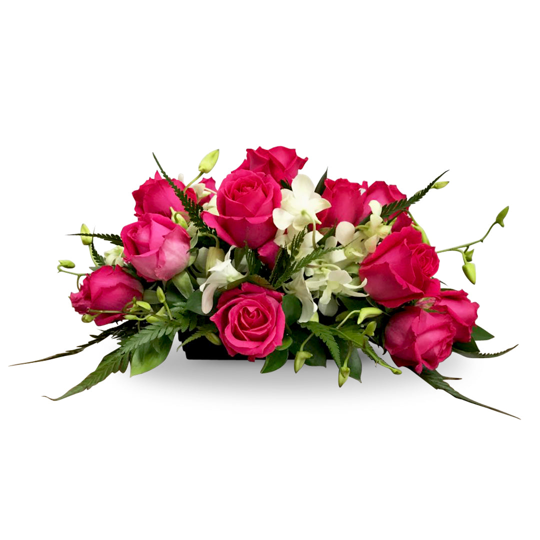 Vibrant Fuschia Pink Rose Table Top