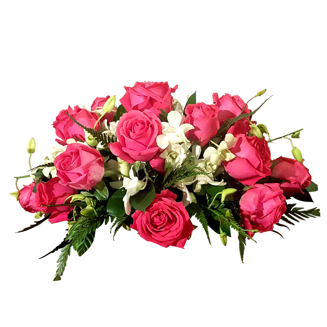 Vibrant Fuschia Pink Rose Table Top