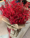 Exotic Deluxe Red Mokara ( Red Orchid Bouquet)