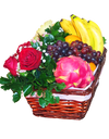 Red Rose Fruit Basket