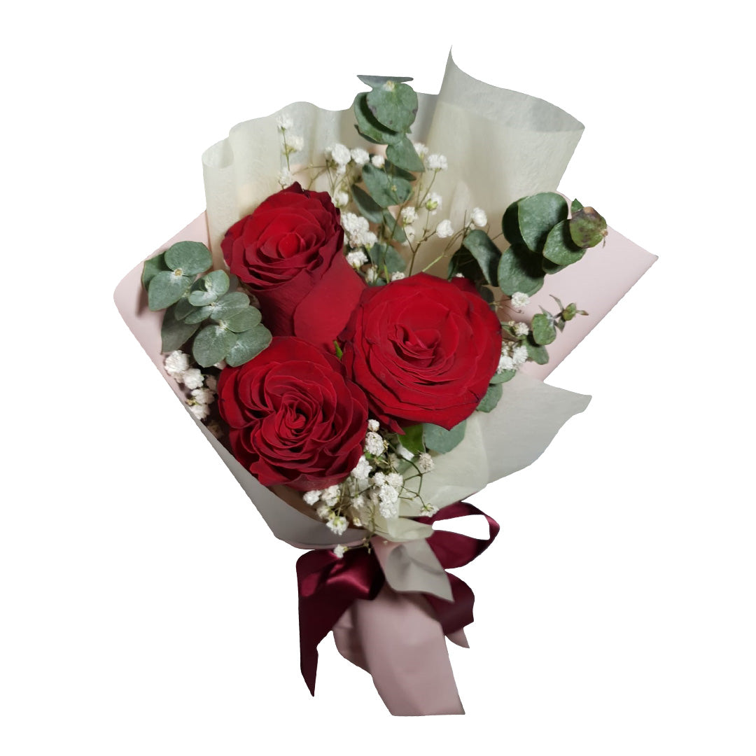 I Love You I 3 Red Rose Classic Bouquet