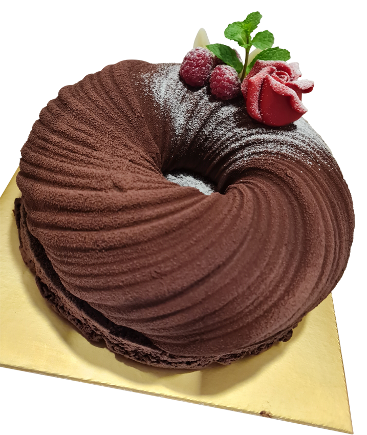 Dark Twirl Chocolate Mouse Cake(100% gluten-free)