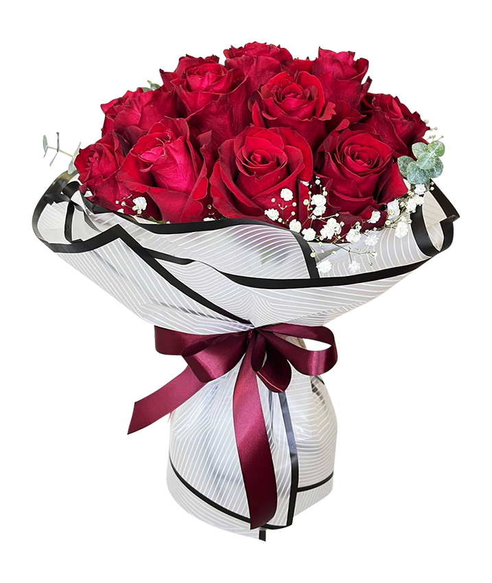 Sincerely Yours I Red Rose Bouquet