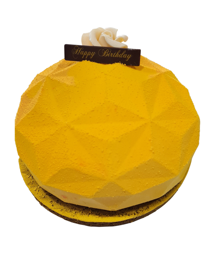 Exotic Cremeux passion & mango, mango insert ,100 % gluten free chocolate brownie
